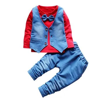 Toamna Imbracaminte Copii Băieți Fete Haine Copii Bumbac Imprimare T-shirt, Pantaloni 2 buc/seturi de copii pentru Copii Treninguri 1106