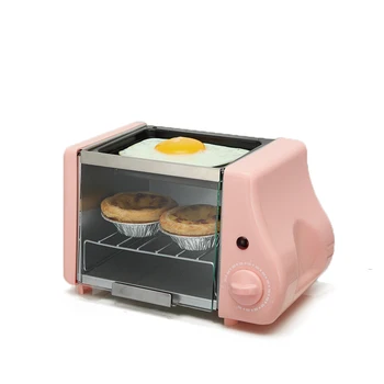Multifuncțională mini electric de Copt Brutarie friptură la grătar, Cuptor ouă prăjite, Omletă tigaie mic dejun mașină de pâine Prăjitor de pâine