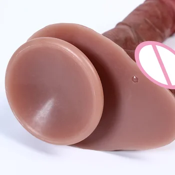 Vibrator Realist Adult Jucarii Sexuale Pentru Femei Masturbare Ventuza Silicon Penis Fals Pula Femei Lesbiene Sex Instrument Anal Plug 1520