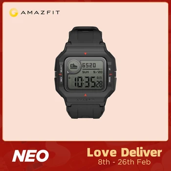Versiune globală Amazfit Neo Smartwatch 28 de Zile de Viață a Bateriei Design Retro 5ATM Sport 3 Moduri de Ritm Cardiac Track Monitor Somn 1834