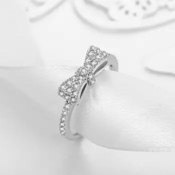 CHAMSS Moda Arc Complet Inel de Logodna cu Diamant Personalitatea Femei Cadou Romantic 563