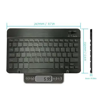 Portable Keyboard Layout foarte Subtire cu iluminare de fundal Iluminat Bluetooth Wireless Keyboard Exigibilă IOS Android Windows Înaltă Calitate 5779