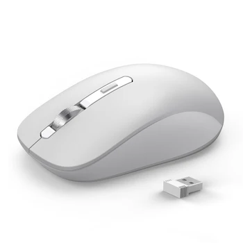 Bluetooth 5.0/3.0 + 2.4 GHz Wireless Mouse-ul Dual Mode 2 In 1 cu Acumulator Ergonomic Mouse-ul 1800 DPI pentru iPAD/Mac/Windows/Android 9135