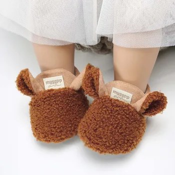 2021 Copil Nou-Născut Copilul Crawling Pantofi Fată Băiat De Miel Papuci De Casă Prewalker Formatori De Moda Pantofi De Copil F Navă Rapidă