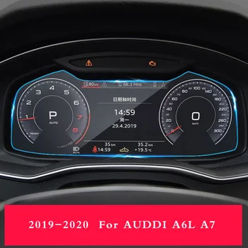 Navigare auto Temperat Pahar Ecran Protector de Film Autocolant Radio GPS-ul LCD de Bord Garda de Ecran Pentru Audi Q8 A6 A7 2019 2020