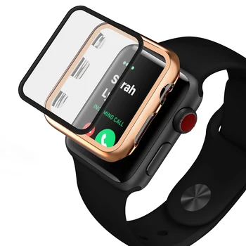 Temperat Pahar Ecran Protector Pentru iwatch Apple Watch Seria 5 4 3 2 1 44mm 40mm 42mm 38mm Film de Protecție de Protecție Pelicula