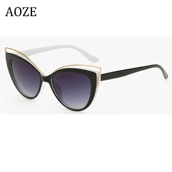 2020 Ochi de Pisica ochelari de Soare pentru Femei de Moda de Design de Brand Gradient de ochelari de Soare pentru Femei Ochelari UV Femei uri Populare