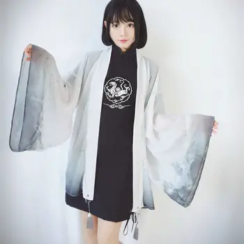 New sosire Harajuku Vintage de Vara Femei Rochie Dragon Broderie Cheongsam Scurt Maneca Stand Guler Rochie Punk 200-B033