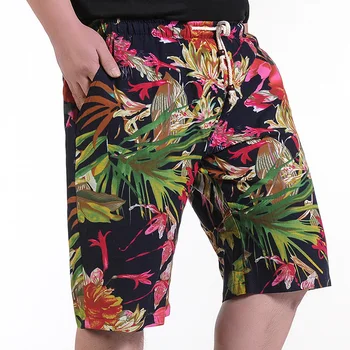 Lenjerie de Vara barbati pantaloni Scurți pentru Bărbați de Mari Dimensiuni Casual pantaloni Scurți Noua Moda de sex Masculin Vrac pantaloni Scurți de Plajă Floral pantaloni Scurți Casual Dimensiune 8XL