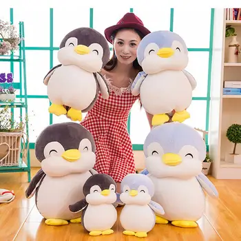 Kuulee 35/45/55cm Copii Jucarie de Plus Desene animate pentru Copii Pinguin Papusa Complet Umplute de Animale Fete Baieti Crăciun Minunat Cadou de Ziua de nastere Copil