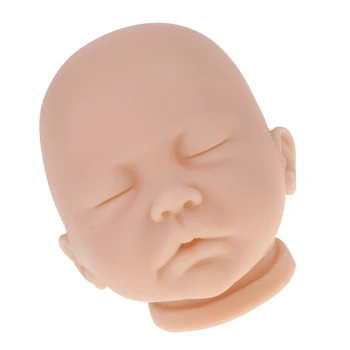 Realiste 20inch Renăscut Papusa Accesoriu de Vinil Cap Sculpta Dormit Baby Doll Kituri DIY Face Provizii #1