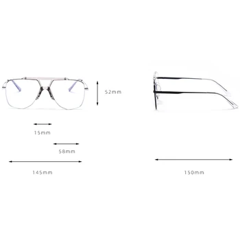 Peekaboo poligon ochelari de moda pentru femei anti blue light metal mare cadru pătrat ochelari de soare pentru barbati uv400 2021 obiectiv clar