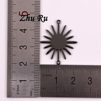 10buc ZHU RU 26.6*22.3 mm Lucios de floarea-soarelui Bratari Charm floarea soarelui formă de Pandantive Bijuterii a Face Constatări DIY Farmece Manual 10168