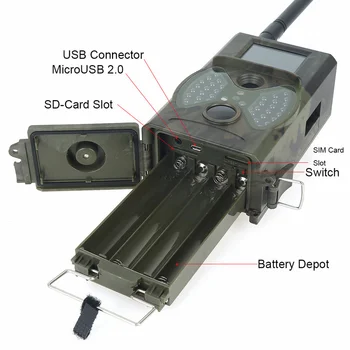 Skatolly HC300M Vânătoare Camera GSM 1080P 12MP Foto Capcane Viziune de Noapte Sălbatice infraroșu Vanatoare Camere Traseu hunt Chasse scout