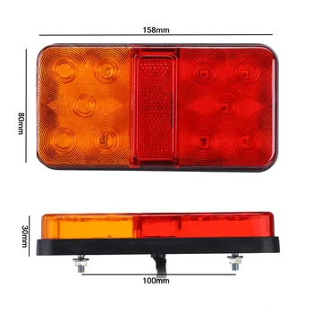 2 BUC 12V si 24V LED-uri far Stop Semnalizare Indicator Lampă de Stop Lumina de Frână Spate pentru Auto Camion Remorcă Rulotă