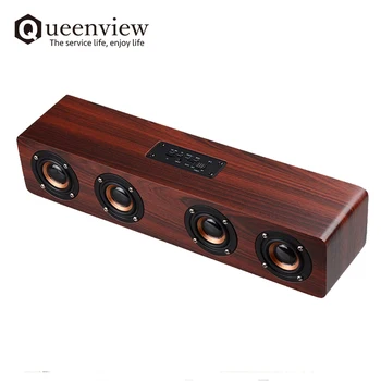 Queenview HIFI Wireless Bluetooth Difuzor de Mare Putere 12W Portabil Subwoofer Stereo Soundbar TF FM Boxe pentru PC Telefoane