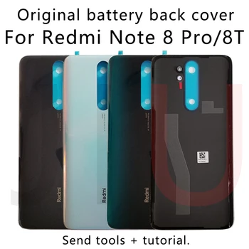 Pentru Redmi Nota 8 Pro， Original, baterie capac spate, de Înaltă calitate autentic de sticlă din spate caz de înlocuire pentru Xiaomi note8 pro 10192