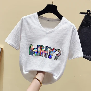 Modal Bumbac Tricou Femei Elasticitatea T-Shirt Femei Haine De Vara Tricou Femei Casual Mov Tricou Femme Plus Dimensiune 2020