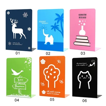 2 buc/Set Animale Sika Cerb, Elefant, Pisică, Metal, semne de carte Organizator Desktop Office Acasă Cartea pe Raft de Depozitare Titularul Cartea se Termină 6colours