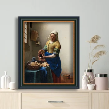 Mulgatoare De Johannes Vermeer Arta de Perete Poster de Imprimare Panza Pictura in Ulei Acasă Decorative de Imagine pentru Camera de zi Transport Gratuit