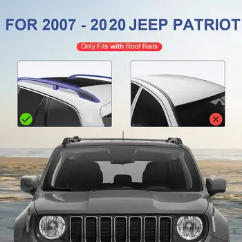 SANJODS portbagaj de Acoperiș de Înlocuire pentru Jeep Patriot 2007 - 2020 Pereche din Aluminiu pentru portbagaj de Acoperiș de Top Feroviar Bare Transversale de Marfă portbagaj