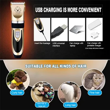 Baterie reîncărcabilă cu zgomot Redus, Pisică, Câine de Tuns Electrice Pet Hair Clipper Remover Tăietor de Ingrijire pentru animalele de Companie Tunsoare Mașină de Dropshipping