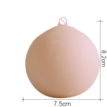 8.2 cm Silicon Artificial Sani Cu Gaura de sex Masculin Masturbari Sani Mimi Mingea Adult Produse Jucarii Sexuale Simulate sân pentru Om