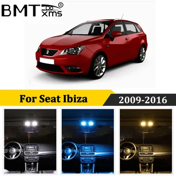 BMTxms 9Pcs Canbus LED-uri Auto de Interior Hartă Lumina Lămpii numărului de Înmatriculare Pentru Seat Ibiza V MK5 Sportcoupe ST 6J 6P 2009-2016