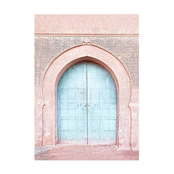 Arhitectura Islamica Poster Maroc Roz De Perete De Arta Canvas Print Caligrafie Arabă Coran Decorațiuni Interioare Moderne Imagine Pictura