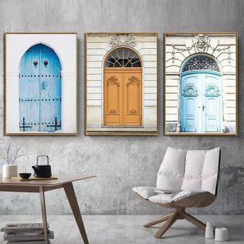Arhitectura Islamica Poster Maroc Roz De Perete De Arta Canvas Print Caligrafie Arabă Coran Decorațiuni Interioare Moderne Imagine Pictura