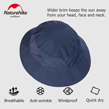 Naturehike Camping Pălărie Pliant De Pescuit Capac În Aer Liber Găleată Pălărie Windproof Drumeții Pălărie Trekking Pălărie De Vânătoare Safari Pălărie Bărbați Femei