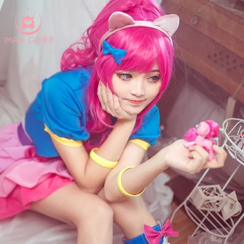 Fetele Mele Femei Little Pony Pinkie Pie Umane Cosplay Costum De Sex Feminin Roz Halloween Costume De Carnaval Personalizate