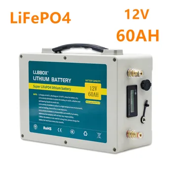 Lifepo4 12v 60ah acumulator 12V lifepo4 baterie litiu acumulator 60AH built-in BMS pentru olar energie,sistemul solar golf trolley