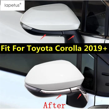 Lapetus Accesorii se Potrivesc Pentru Toyota Corolla 2019 - 2021 ABS Usa Afara, Oglinda Retrovizoare Benzi Decor Acoperi Kit de Echipare / Chrome