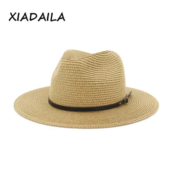 2020 NOU SOSIȚI Panama Pălărie de Vară, Pălării de Soare pentru Femei de Plaja Pălărie de Paie pentru Bărbați UV Capac de Protecție chapeau femme