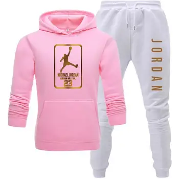 Îmbrăcăminte de Brand de Moda pentru Bărbați Trening Casual Sportsuit Barbati Hanorace Jachete Sport JORDAN 23 Strat+Jogging Pantaloni Barbati Set