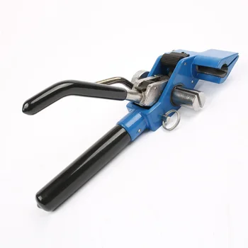 Din Oțel inoxidabil Arma de Cravata Cablu din Oțel Inoxidabil Zip Cravata Cablu cleste pachet de instrumente pentru lățime 4.6-19mm grosime 025-0.76 mm Albastru