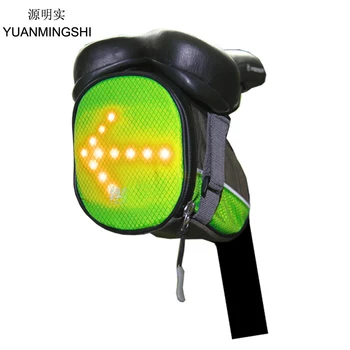 YUANMINGSHI Ciclism Biciclete CONDUS de Siguranță Șa Rucsac LED Lumina de Semnalizare Reflectorizante, Vesta, Geanta pentru Siguranța Noapte cu Bicicleta
