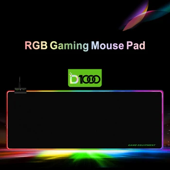 Populația Pin Gaming Mouse Pad Mare RGB Mouse Pad 12 feluri de lumină moduri de afișare Calculator Mousepad Non-alunecare de Birou Acasă Mousepad