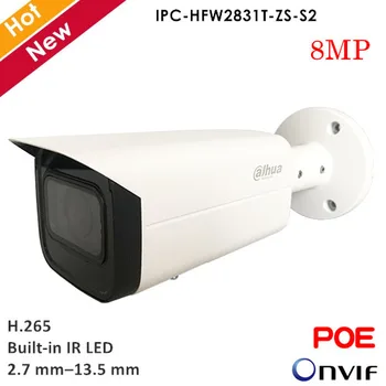 Dahua 8MP Lite IR Bullet Camera IP de Rețea Motorizate Vari-focal 2.7 mm–13.5 mm Built-in LED-uri IR H. 265+ Suport de detectare a Mișcării POE