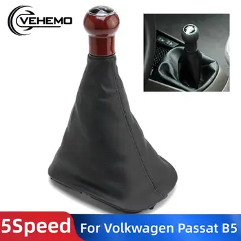 Vehemo 5 Viteza de Mașină din Piele Schimbătorului de Viteze Maneta Schimbator Capac de Praf Pentru Volkswagen PASSAT B5 Styling Auto