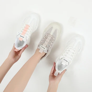 Noi 2020 Femei Indesata Adidași de Moda Confortabil si Respirabil Platforma Pantofi Dantela-Up Zapatillas Mujer