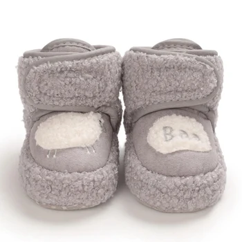 0-18M Copil Nou-născut Pantofi Baieti Fata de Copilul Prima Pietoni Papuceii Bumbac Confort Moale Anti-alunecare Cald Patut de Copil Pantofi