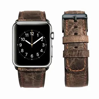 Retro Autentic Brățară din Piele Pentru Apple Watch Seria 5 4 40mm 44mm iWatch Benzi 42mm 38mm Seria 3 2 1 Curea de Ceas