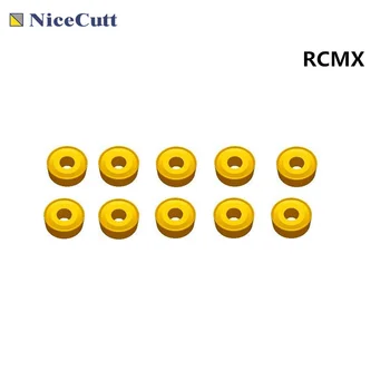 Nicecutt 10buc RCMX strung introduce lama Rotund cu Carbură de Instrumente de Cotitură Externe Instrument insertii carbură de strung instrument CNC Rundă a introduce