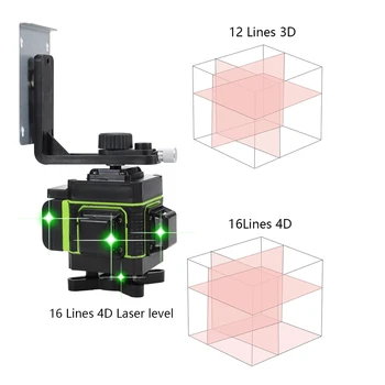 4d nivel cu Laser auto-nivelarea de 360 de nivel cu laser 3d nivel cu laser nivel de construcție instrumente de construcție herramientas de construccion