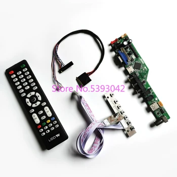 KIT pentru LP156WH3 (TL)(S1)/(TL)(S2)/(TL)(S3)/(TL)(SA) LVDS 1366*768 40Pin panou LCD VGA USB AV TV Analog de control cu mașina de bord