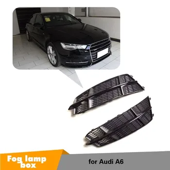 Lampă de Ceață față gratar pentru Audi A6 Sline 2018 ABS Ceață de lumină Grila Negru Complet lampa de ceață cutie