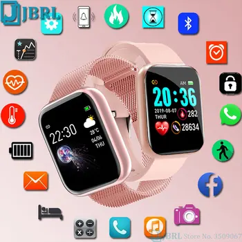 Top Pătrat Ceas Inteligent Femei Bărbați Smartwatch Electronice Inteligente Ceas Pentru Android IOS Fitness Tracker Sport Bluetooth Smart-ceas 10784