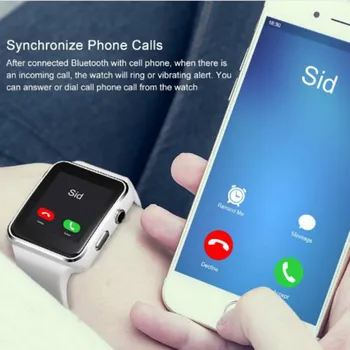 Noul X6 Inteligent Ceas cu Camera Suport Touch Screen SIM Card TF Bluetooth bărbați Smartwatch pentru iPhone Xiaomi Telefon Android 10794